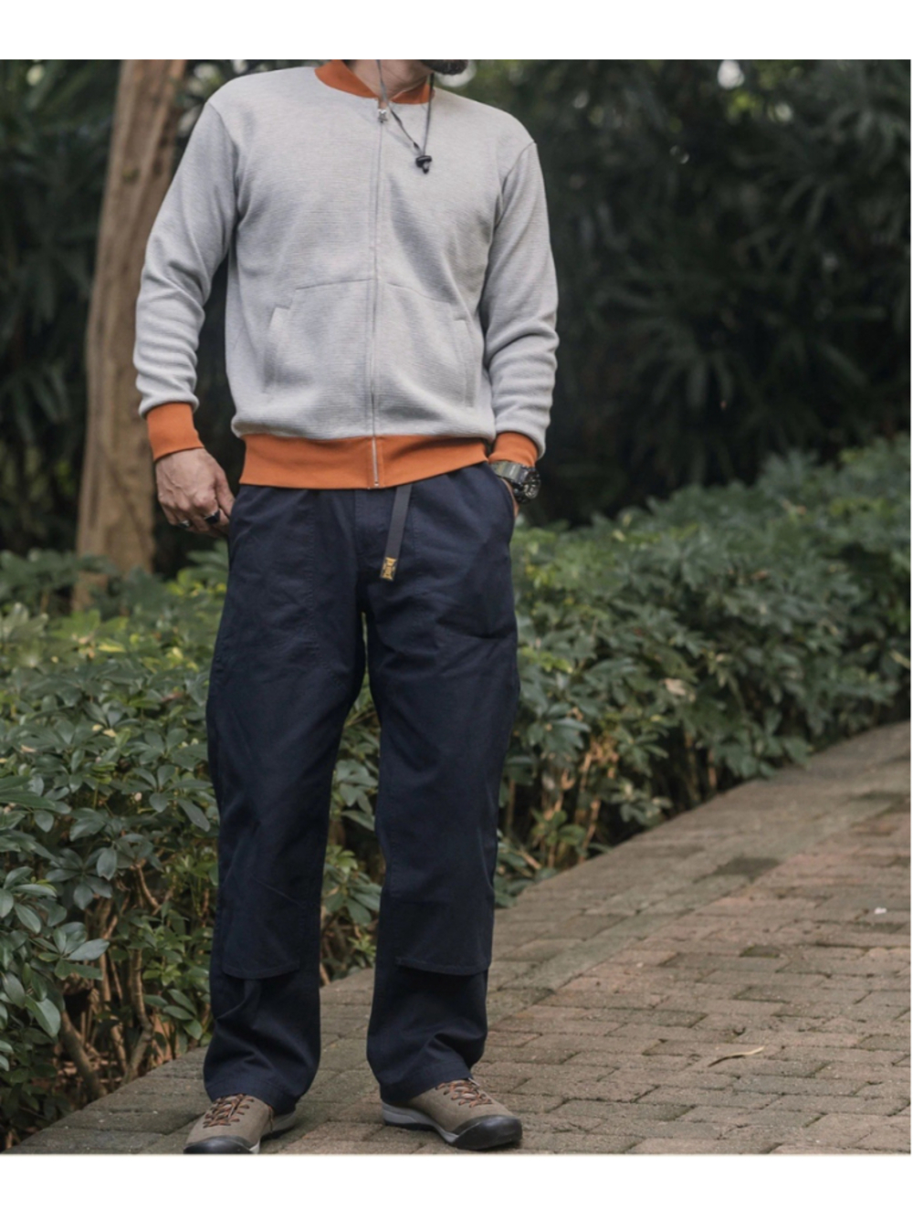 Non Stock Double Knee Canvas Climbing Pants Men's Outdoor Cargo Hiking Pants